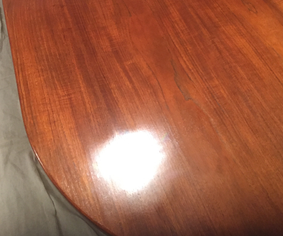 Table Wood Scratch Damage restored